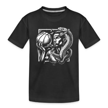 BLACK BASKETBALL MAMBA KOBE BEAN MENTALITY 9 - Kinder Premium Bio T-Shirt - Schwarz - Vorne