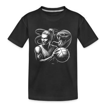 BLACK BASKETBALL MAMBA KOBE BEAN MENTALITY 13 - Kinder Premium Bio T-Shirt - Schwarz - Vorne