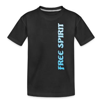 Free Spirit - Kinder Premium Bio T-Shirt - Schwarz - Vorne