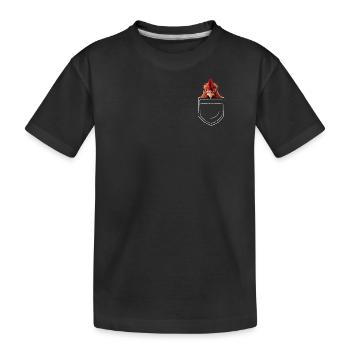 Chicken - Kids' Premium Organic T-Shirt - black - Front