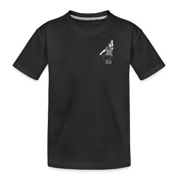 Joueur de pétanque Gaucher - T-shirt bio Premium Enfant - noir - Devant
