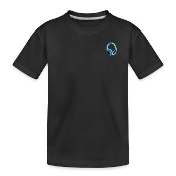 Headset Icon - Kinder Premium Bio T-Shirt - Schwarz - Vorne