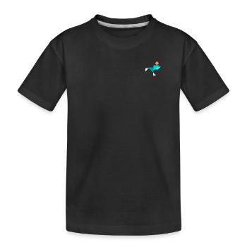 Eisläufer - Tangram - Kinder Premium Bio T-Shirt - Schwarz - Vorne
