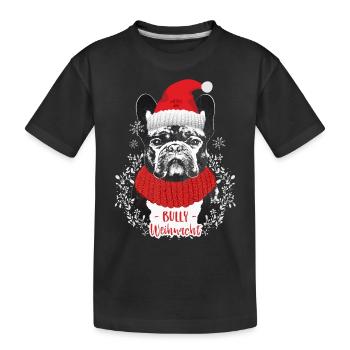Bully Weihnacht Part 2 - Kinder Premium Bio T-Shirt - Schwarz - Vorne