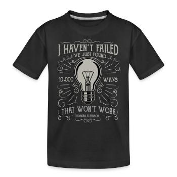 10000 façons par Edison - T-shirt bio Premium Enfant - noir - Devant