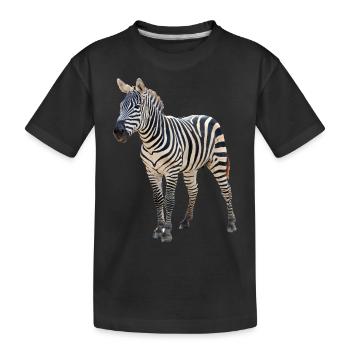 Zèbre - T-shirt bio Premium Enfant - noir - Devant