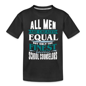 Scolarisation conseiller pédagogique de l'étudiant - T-shirt bio Premium Enfant - noir - Devant