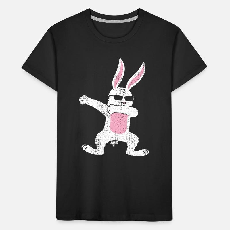 Dabbing Osterhase Ostern Geschenk Geschenkidee Kinder Premium Bio T-Shirt