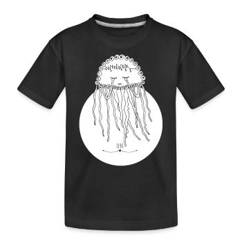 Quallen die durchsichtigen Herrscher des Meeres - Kinder Premium Bio T-Shirt - Schwarz - Vorne