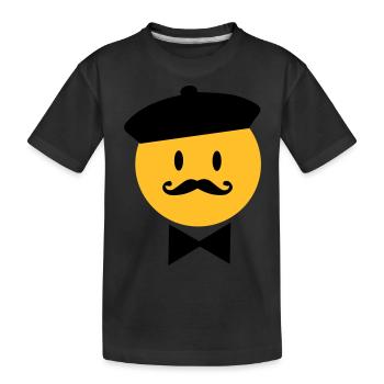 Frankreich - Kinder Premium Bio T-Shirt - Schwarz - Vorne