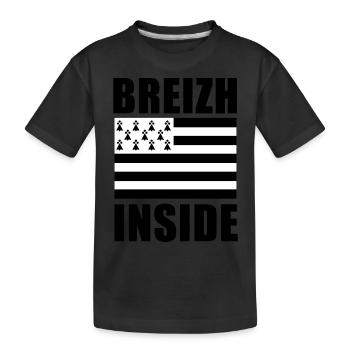 Breizh inside drapeau - T-shirt bio Premium Enfant - noir - Devant