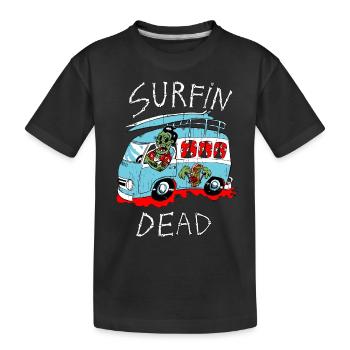 kombi zombie - Kinder Premium Bio T-Shirt - Schwarz - Vorne