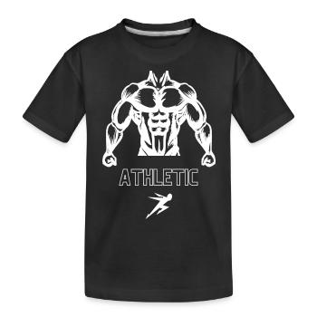 Power Unleashed - Kids' Premium Organic T-Shirt - black - Front