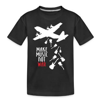 Make Music Not War - T-shirt bio Premium Enfant - noir - Devant
