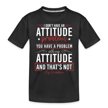 Solution Pas mon problème Le moindre mal - T-shirt bio Premium Enfant - noir - Devant