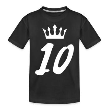 Couronne de 10 chiffres - T-shirt bio Premium Enfant - noir - Devant
