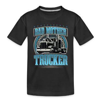 LKW Fahrer - Kinder Premium Bio T-Shirt - Schwarz - Vorne