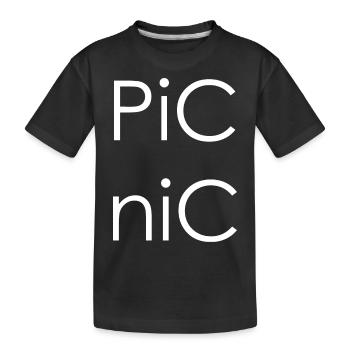 PiCniC - Kinder Premium Bio T-Shirt - Schwarz - Vorne