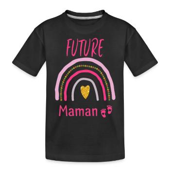 future Maman - T-shirt bio Premium Enfant - noir - Devant