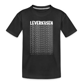Leverkusen Allemagne City Font Skyline - T-shirt bio Premium Enfant - noir - Devant