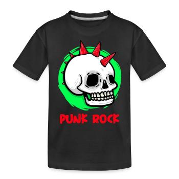 Punk Rock - Kinder Premium Bio T-Shirt - Schwarz - Vorne