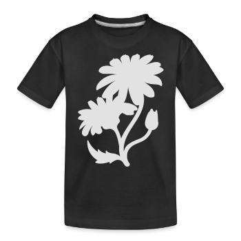 Simple daisyes - Kids' Premium Organic T-Shirt - black - Front