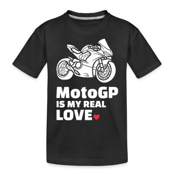 Ich Liebe Motogp - Kinder Premium Bio T-Shirt - Schwarz - Vorne