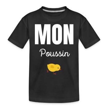 mon poussin - T-shirt bio Premium Enfant - noir - Devant