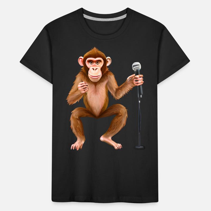 Singing Monkey Kids' Premium Organic T-Shirt