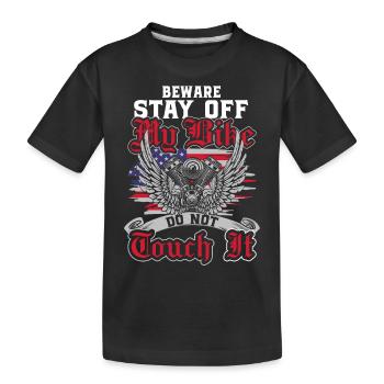 Nur Gucken Finger weg Einzelkind - Kinder Premium Bio T-Shirt - Schwarz - Vorne