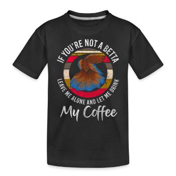 Aquarium Aquarists under water sea creatures - Kids' Premium Organic T-Shirt - black - Front