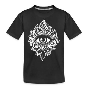 Eye Eyes Ophthalmologist - Kids' Premium Organic T-Shirt - black - Front