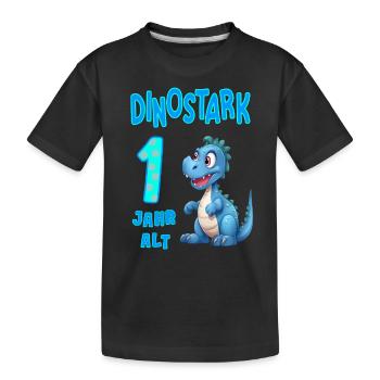 1. Geburtstag Baby Kindergeburtstag 1 Jahr alt - Kinder Premium Bio T-Shirt - Schwarz - Vorne