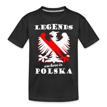 The legends of Poland - Kids' Premium Organic T-Shirt - black - Front
