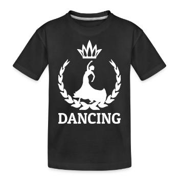Danse Musique de danse - T-shirt bio Premium Enfant - noir - Devant