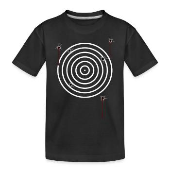 Zielscheibe2 - Kinder Premium Bio T-Shirt - Schwarz - Vorne