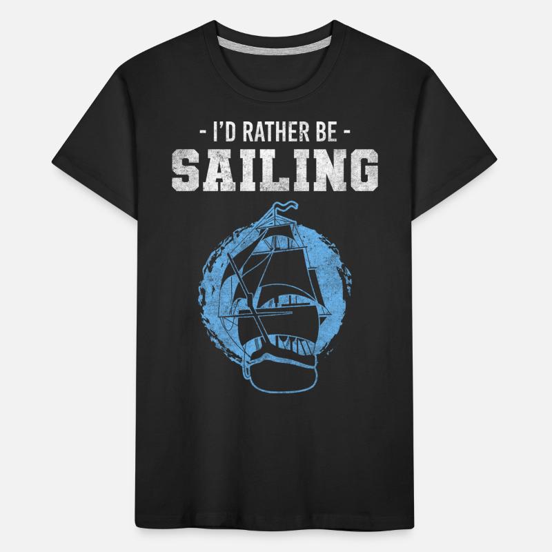 Sailing Ship Harbor Anchor Sailor Kids' Premium Organic T-Shirt