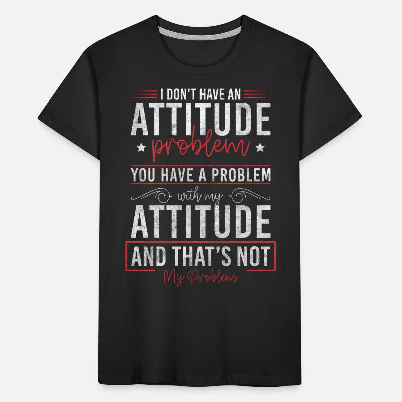 Problem? Schwarzer Humor Sarkasmus Kinder Premium Bio T-Shirt