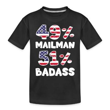 Colis de la poste - T-shirt bio Premium Enfant - noir - Devant