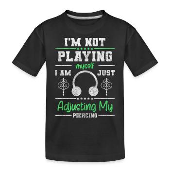 Piercing Art Piercing Studio - Kids' Premium Organic T-Shirt - black - Front
