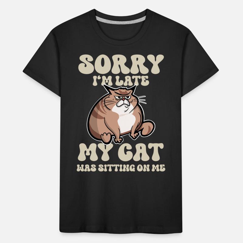 Drôle de dicton de chat T-shirt bio Premium Enfant