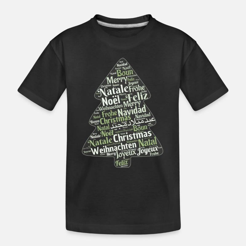 Weihnachten Geschenkidee - Kinder Premium Bio T-Shirt - Schwarz