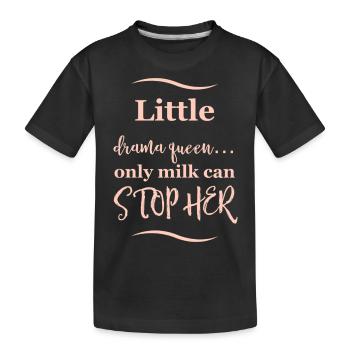 Babysprüche - Kinder Premium Bio T-Shirt - Schwarz - Vorne