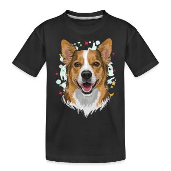 Le Chic du Chien - T-shirt bio Premium Enfant - noir - Devant