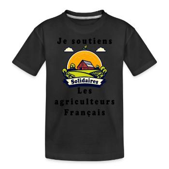 Farmer Support #5 - Kids' Premium Organic T-Shirt - black - Front
