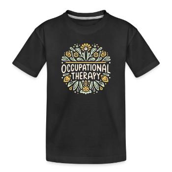 Occupational therapy therapist - Kids' Premium Organic T-Shirt - black - Front