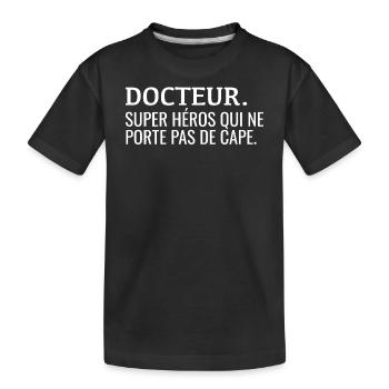 Docteur Définiton Humour - T-shirt bio Premium Enfant - noir - Devant