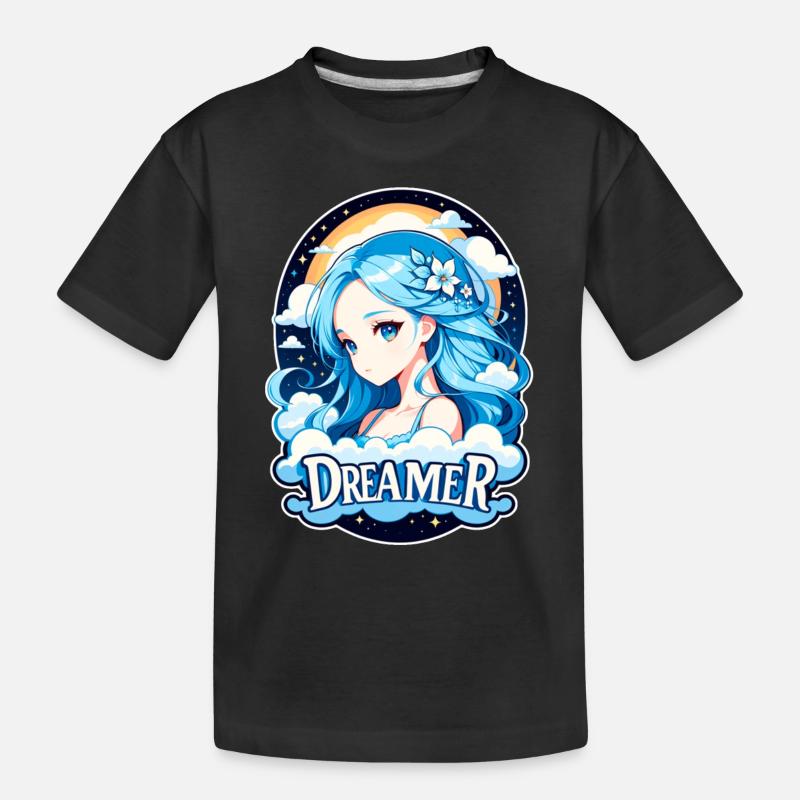 Träumer - Träumer - Träumer - Traum - Träumerei - Kinder Premium Bio T-Shirt - Schwarz