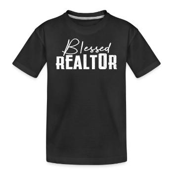 Realtor Design For Real Estate Agents and Brokers - Kids' Premium Organic T-Shirt - black - Front