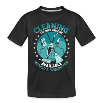 Nettoyage du meilleur nettoyant pour médicaments Entretien ménager - T-shirt bio Premium Enfant - noir - Devant